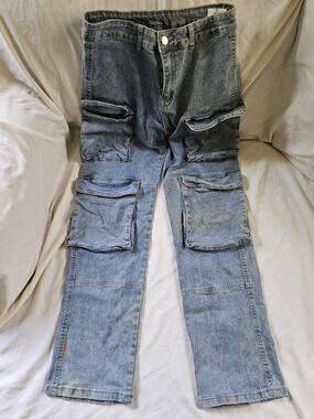 True Nation Jeans Mens 40x30 Athletic Fit Blue Medium Wash Stretch Big & Tall